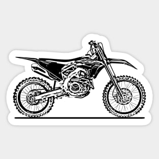 CRF450R Motorcycle Sketch Art Sticker